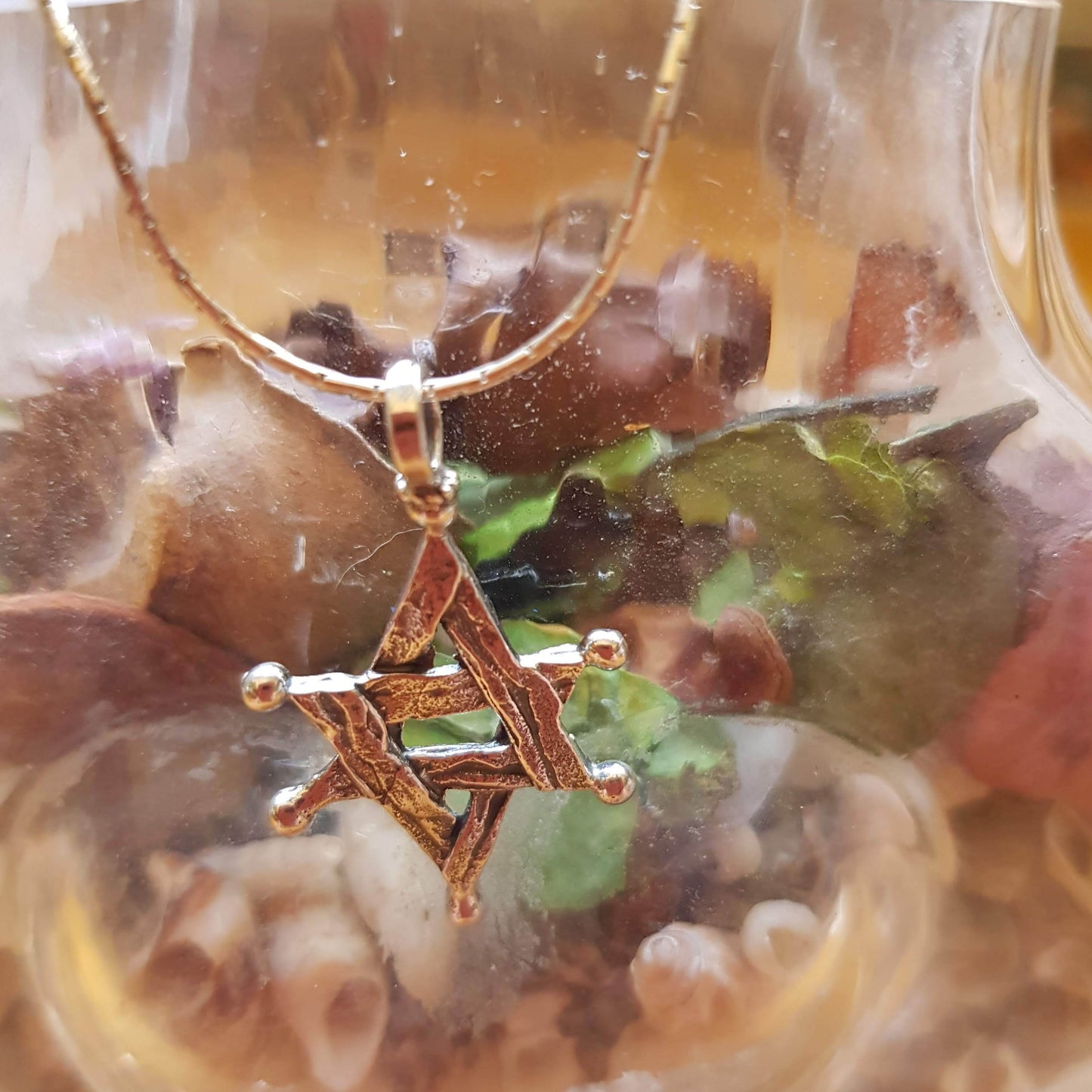 Bluenoemi Jewelry necklaces Silver Star of David Pendant sterling silver handcrafted in Israel