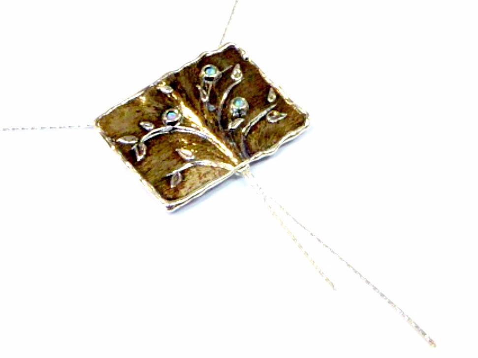 Bluenoemi Jewelry Necklaces Sterling Silver with Opals Israeli Necklace Jewelry gift for her