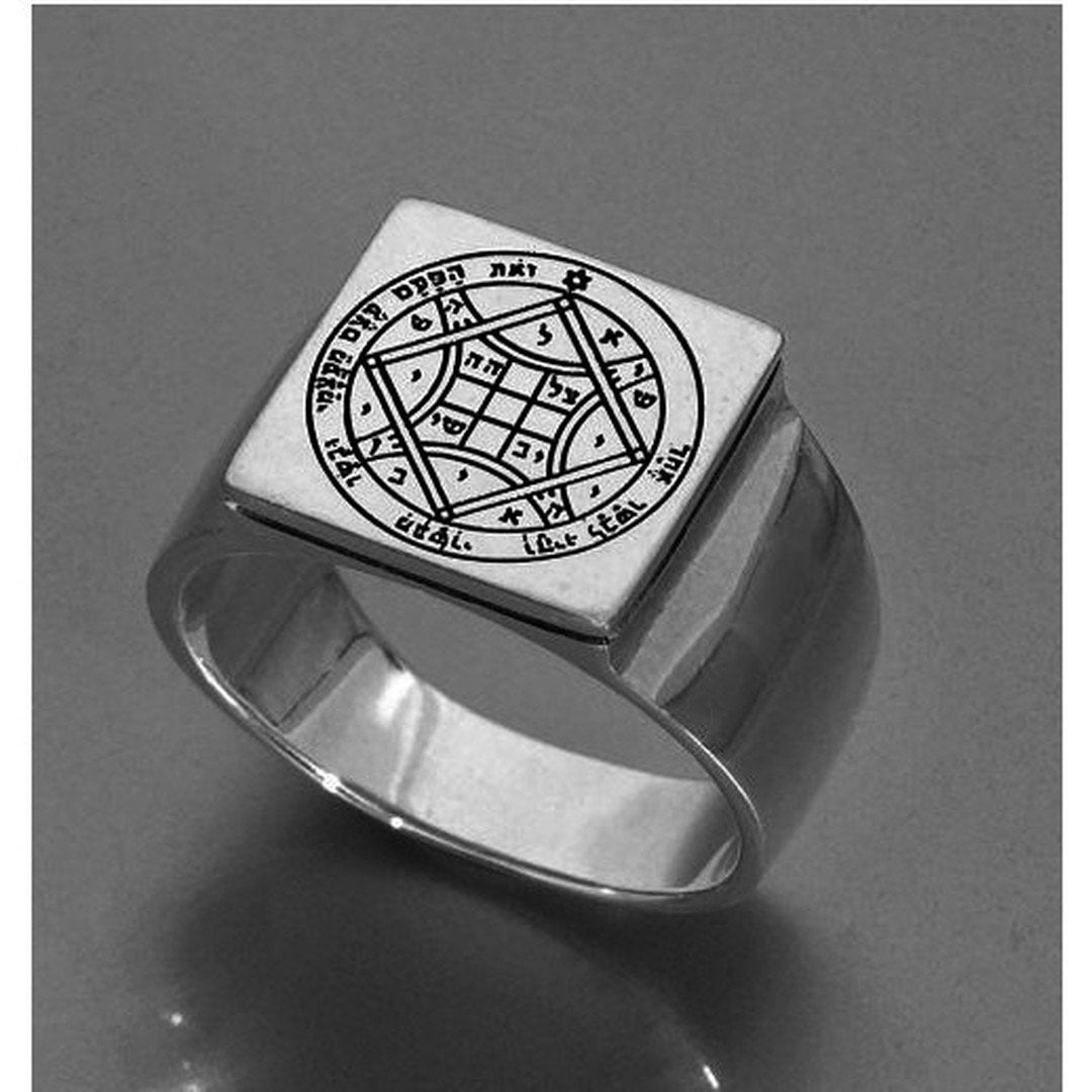 Bluenoemi Jewelry Rings 5 / silver Sterling silver ring, Kabbalah Ring for man, Love ring, Solomon Love seal.