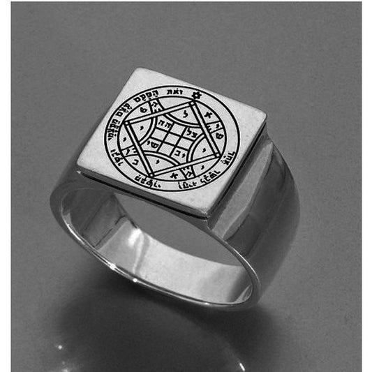 Bluenoemi Jewelry Rings 5 / silver Sterling silver ring, Kabbalah Ring for man, Love ring, Solomon Love seal.