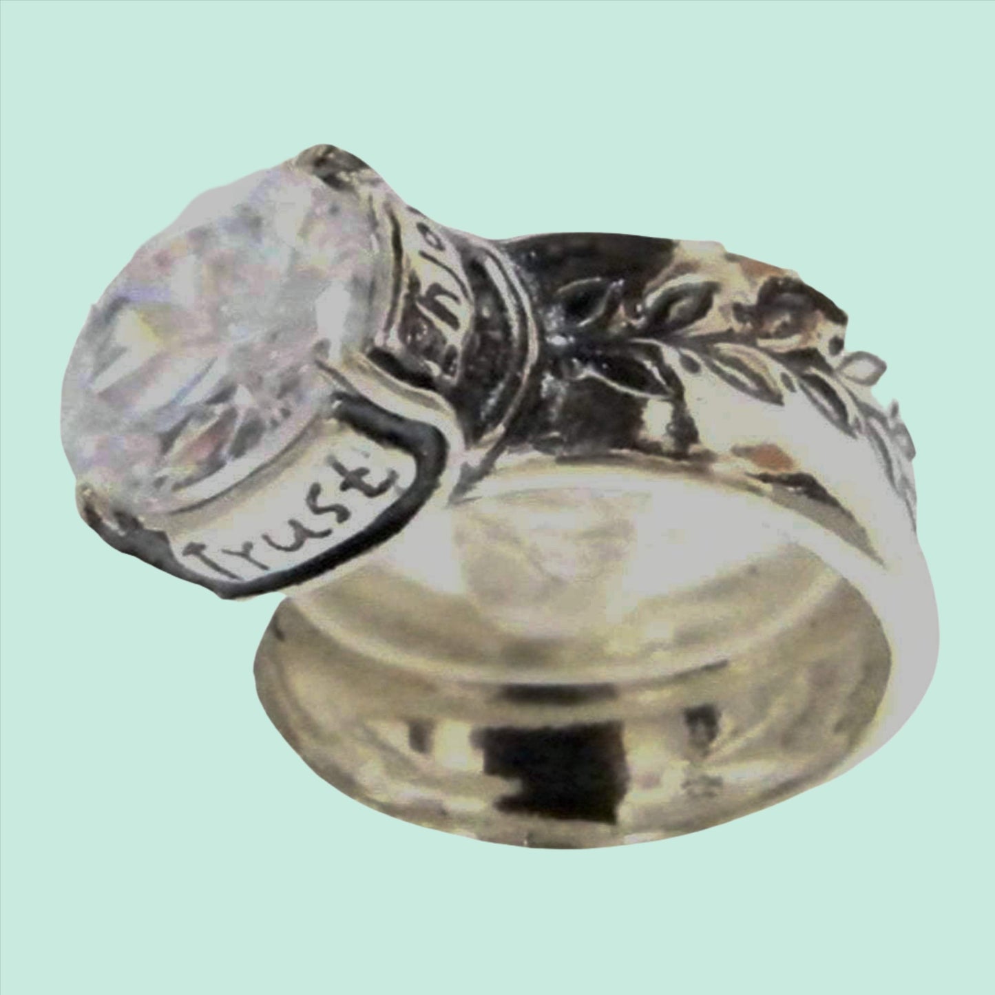 Bluenoemi Jewelry Rings Bluenoemi Jewels from Israel cz sterling silver ring for woman hope enjoy trust love.