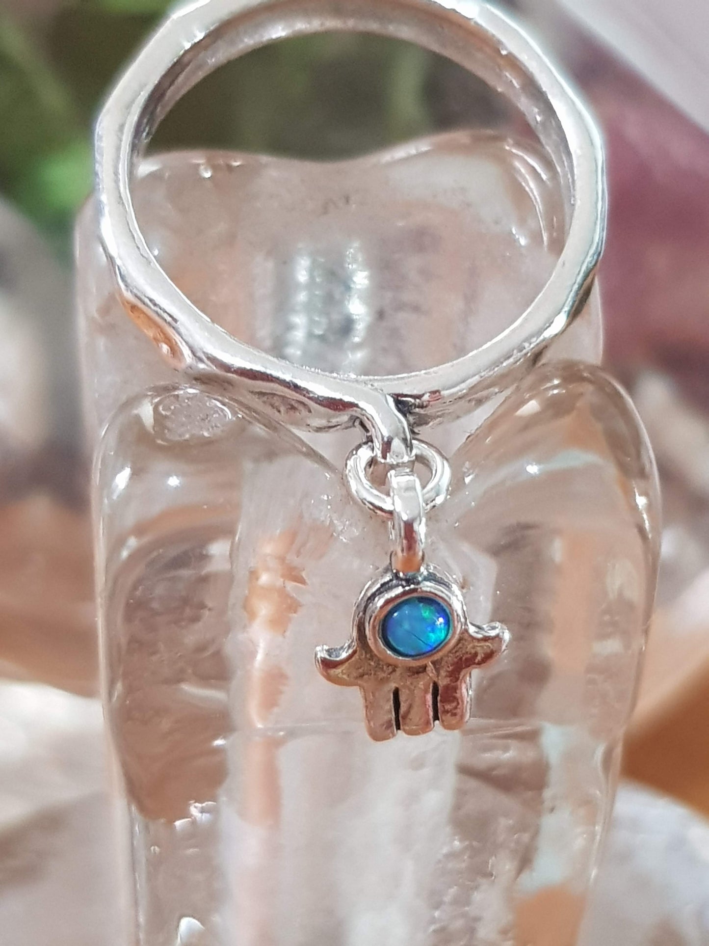 Bluenoemi Jewelry Rings Bluenoemi SR301a Ring for woman Hamsa charm good luck Israeli Jewelry