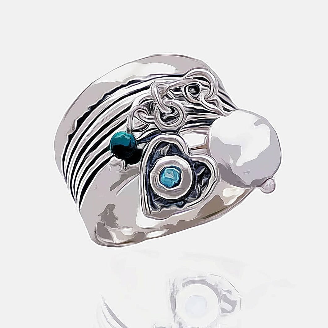 Israel Sterling Silver Rings for women with charms - Bluenoemi