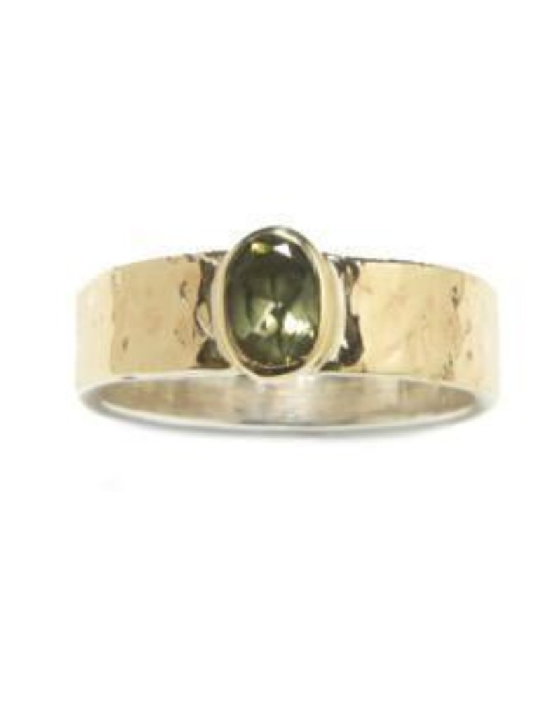 Bluenoemi Jewelry Rings Ring silver gold 9 carats tourmalines ring for woman