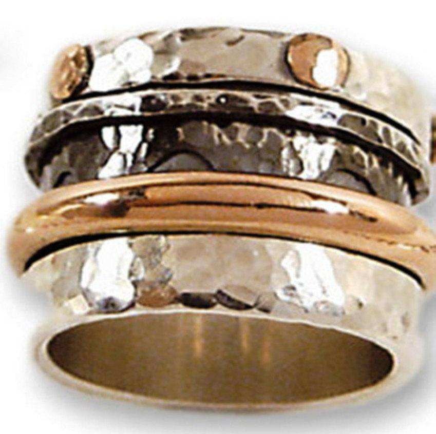 Bluenoemi Jewelry Rings Spinner Ring for Woman & Man / Spinning Ring Silver Rose gold