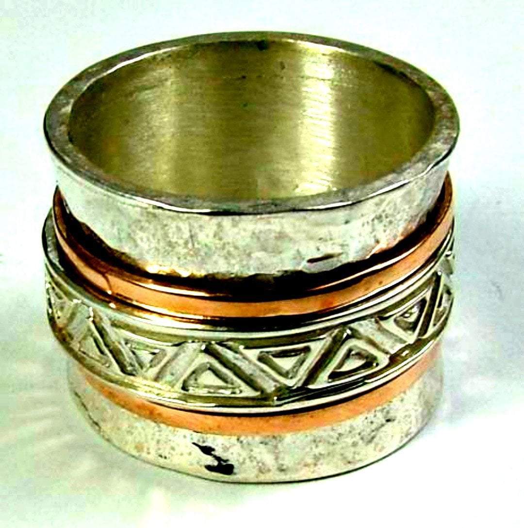 Bluenoemi Jewelry Rings Spinner Ring / Meditation Rings / Silver Gold Jewelry / Ring for woman / Rose Gold Bands