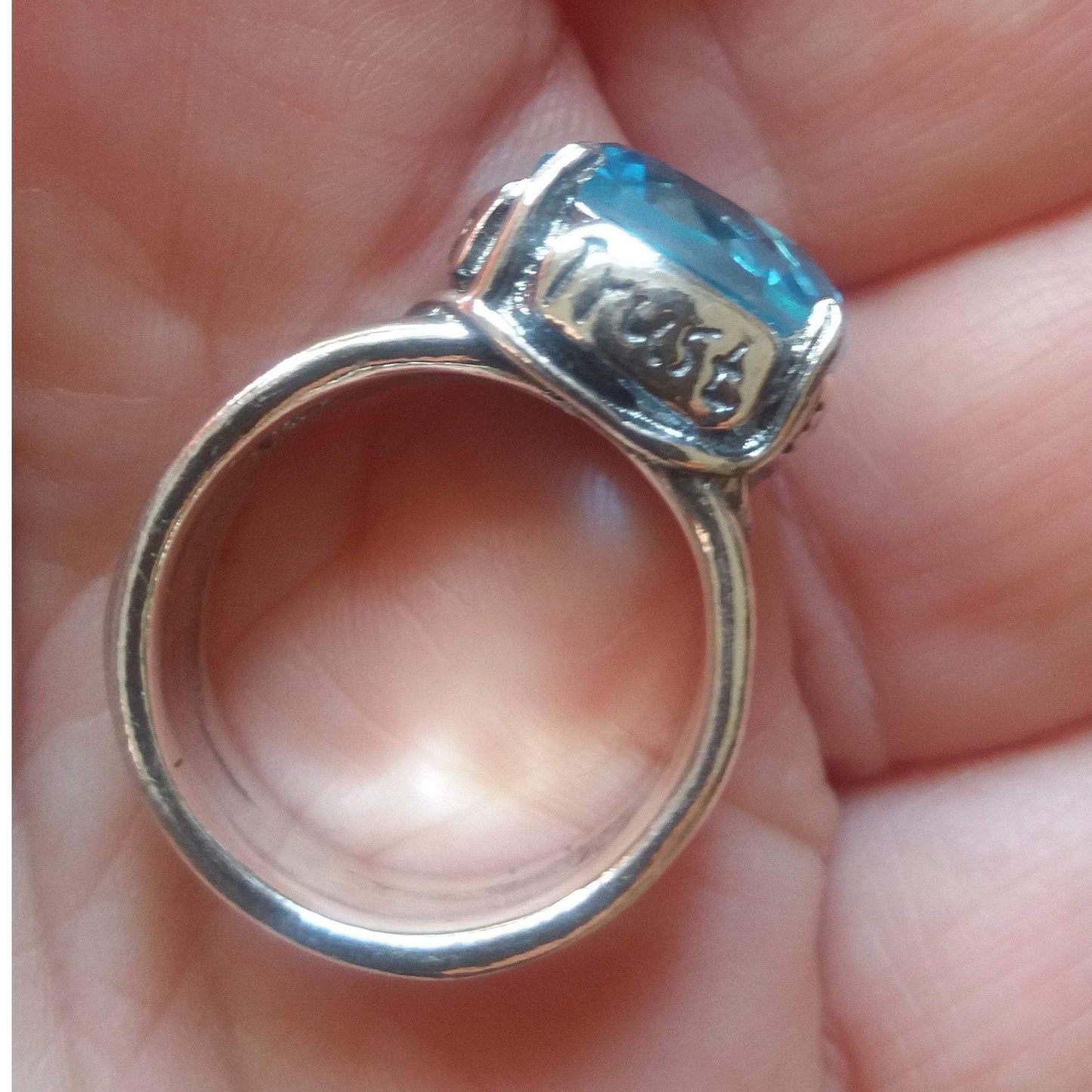 Bluenoemi Jewelry Silver Ring Bluenoemi Jewels from Israel cz sterling silver ring for woman hope enjoy trust love.