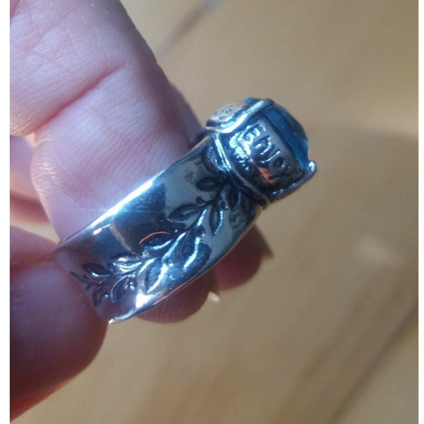 Bluenoemi Jewelry Silver Ring Bluenoemi Jewels from Israel cz sterling silver ring for woman hope enjoy trust love.