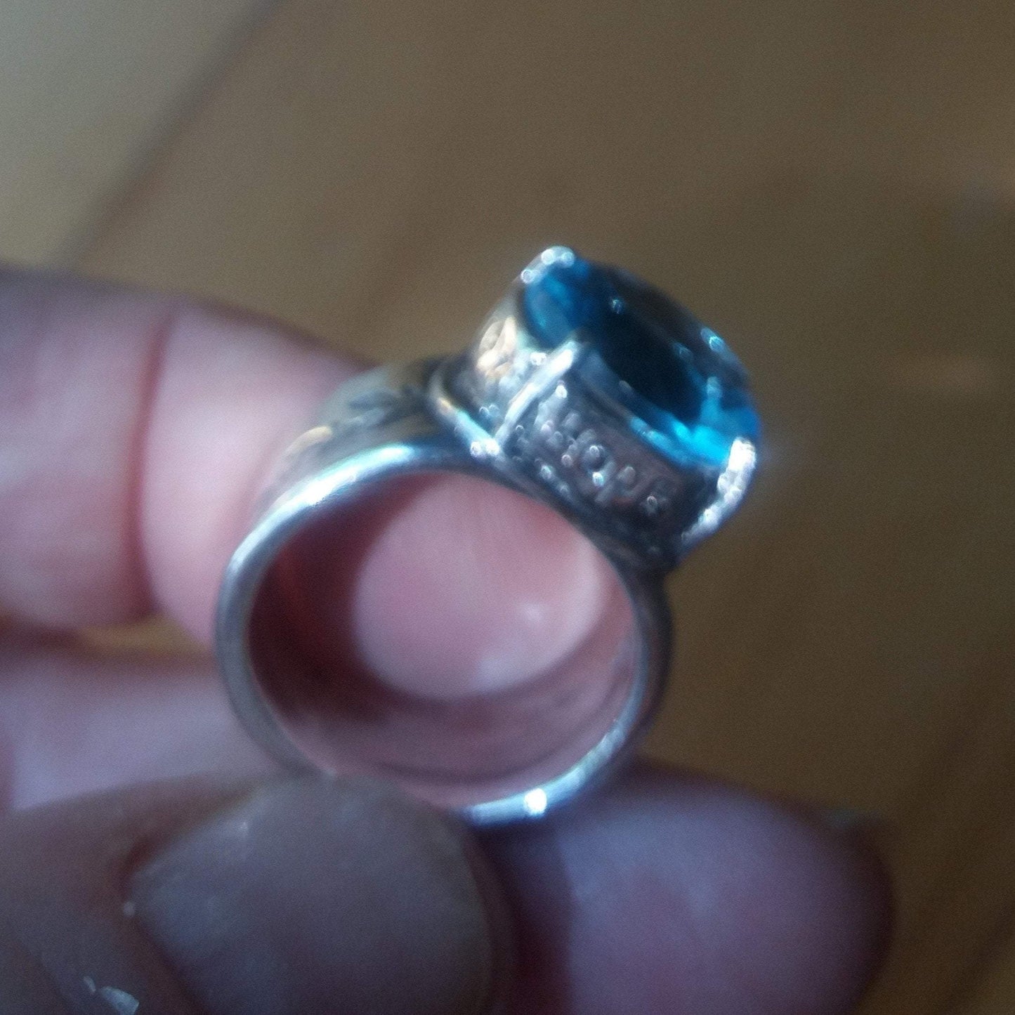 Bluenoemi Jewelry Silver Ring Bluenoemi Jewels from Israel cz sterling silver ring for woman hope enjoy trust love.