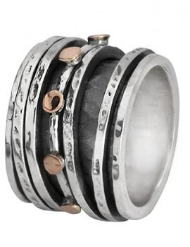 Bluenoemi Jewelry Spinner Rings Bluenoemi Spinner Ring Spinning rings silver 9K gold