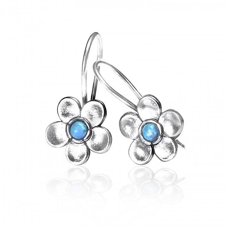 Bluenoemi Jewelry Sterling Silver earrings, opal earrings, opal / turquoise / mother of pearl earrings , earrings for women, dangle earrings, Bluenoemi