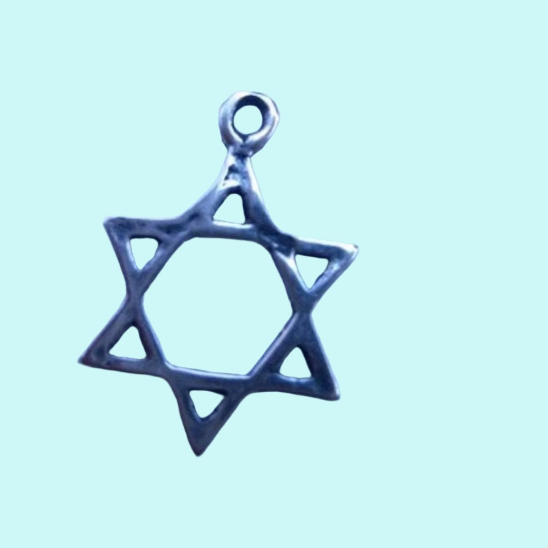 Bluenoemi - My Jewelry Necklaces silver Star of David sterling silver Israeli charm 1.5 cm high 1.2 cm wide