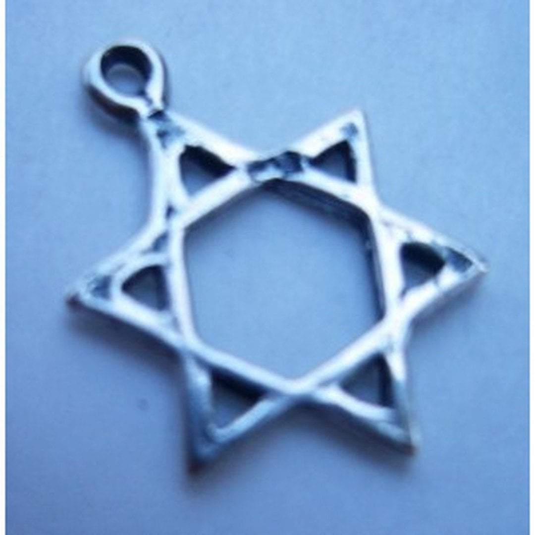 Bluenoemi - My Jewelry Necklaces silver Star of David sterling silver Israeli charm 1.5 cm high 1.2 cm wide