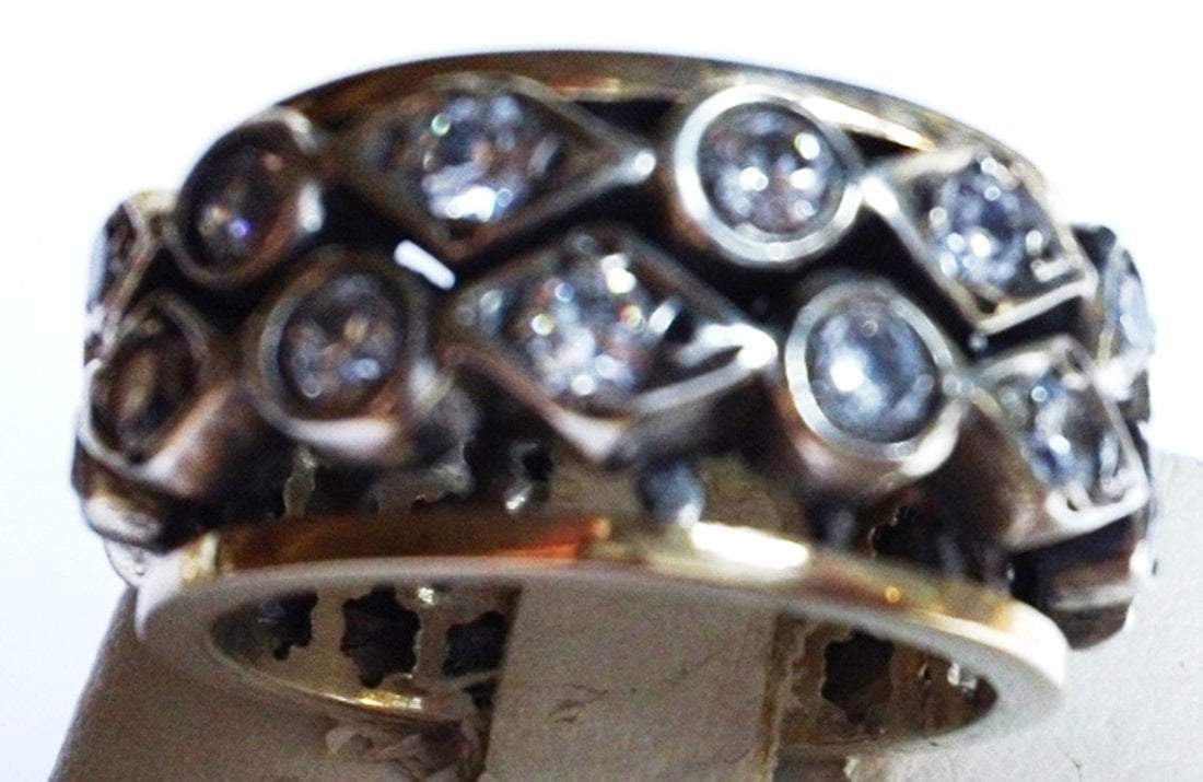 Bluenoemi - My Jewelry Spinner Rings Spinner ring Sterling silver Rose gold 9K Meditation Blue Topaz