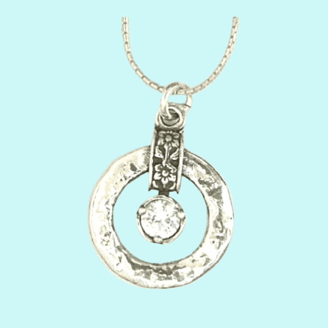 Sterling Silver necklace / Israeli silver jewelry / romantic silver necklace - Bluenoemi