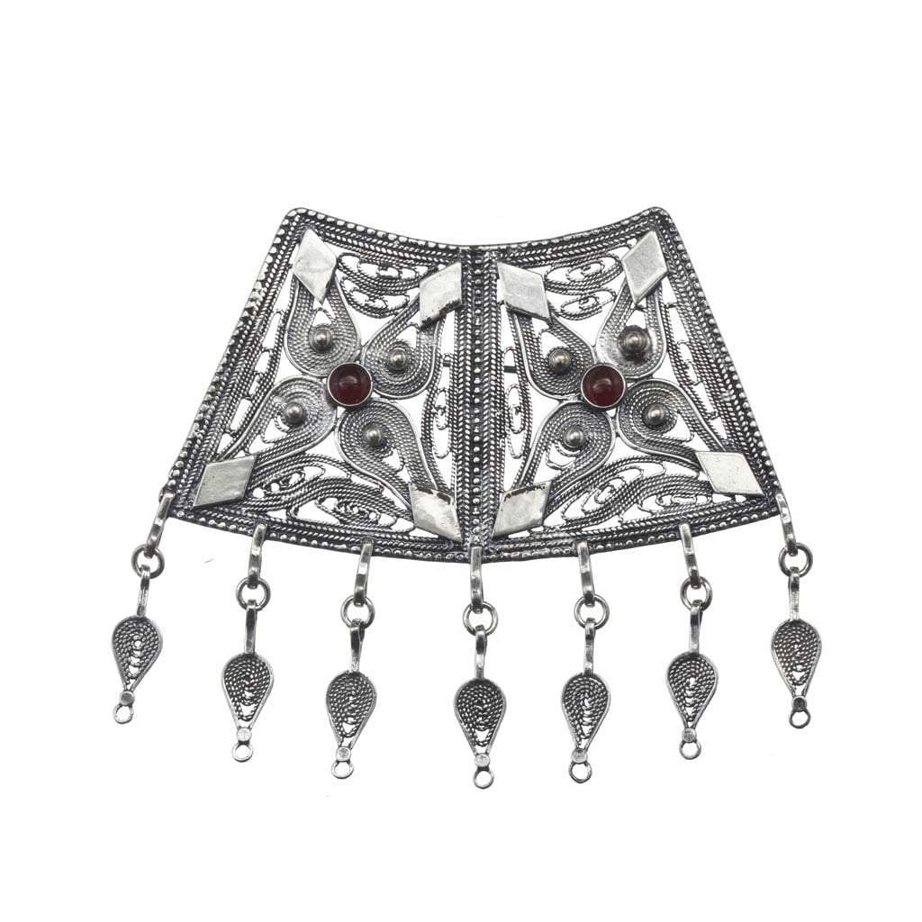 Silver chain and pendant Israeli jewelry filigree ethnic necklace for woman arabesque motif Israeli Ethnic Necklace - Bluenoemi Jewelry Necklaces Bluenoemi Jewelry Bluenoemi israeli sterling silver jewellery jewelry handmade jewel