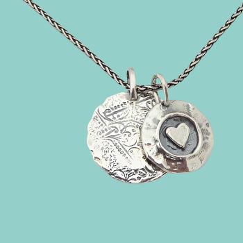 Bluenoemi Necklaces silver Sterling Silver Love Necklace Heart for woman