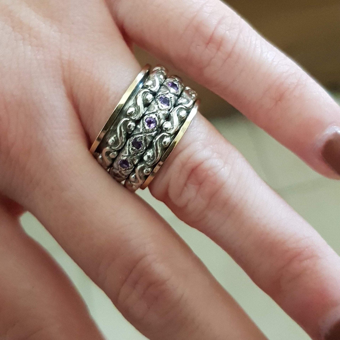 Bluenoemi gold and silver spinner rings jewelry from Israeli Rings for Woman - Bluenoemi