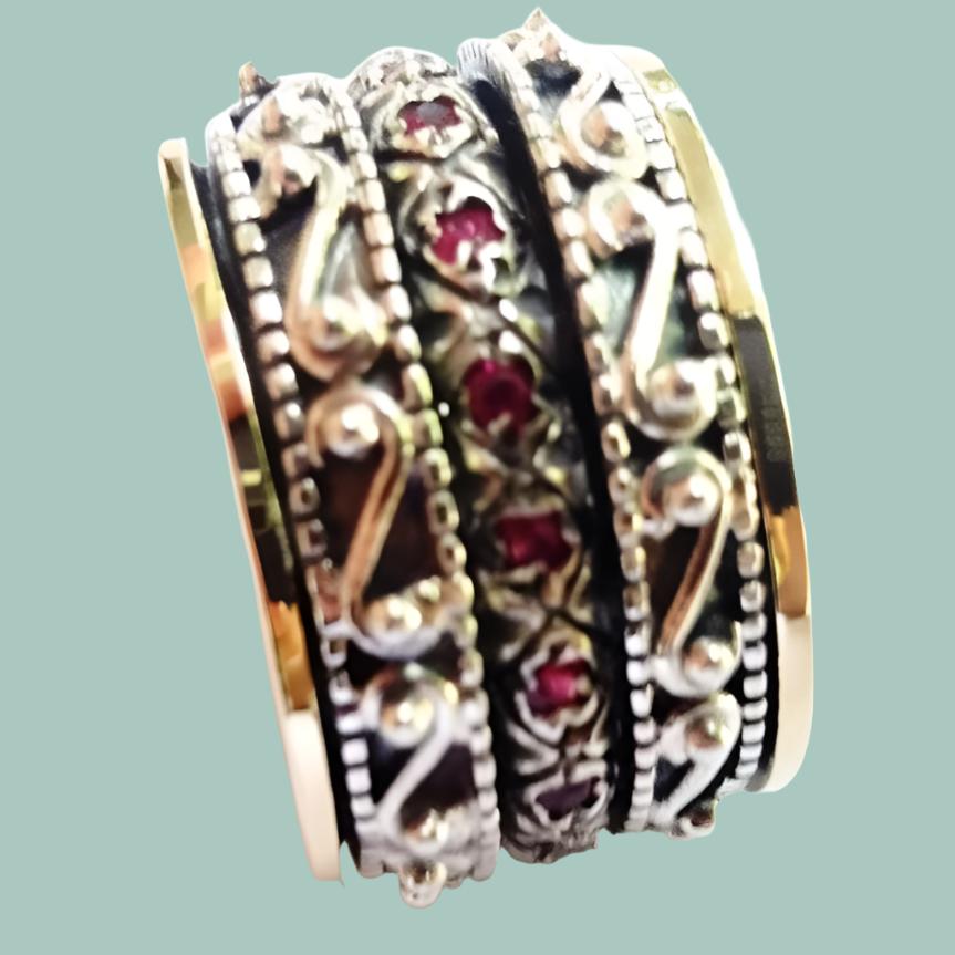 Bluenoemi gold and silver spinner rings jewelry from Israeli Rings for Woman - Bluenoemi