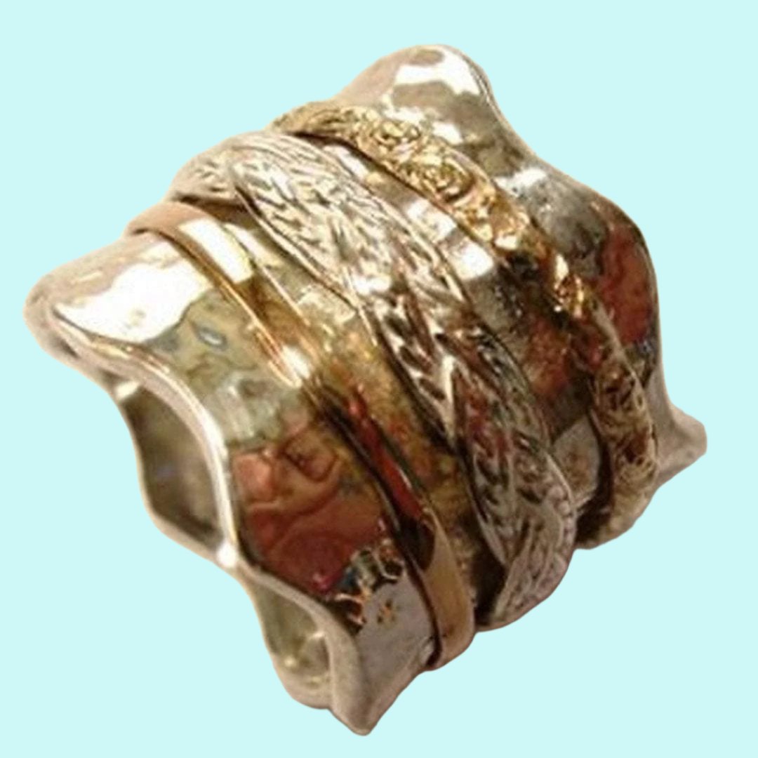 Bluenoemi Rings Engagement spinner ring for woman