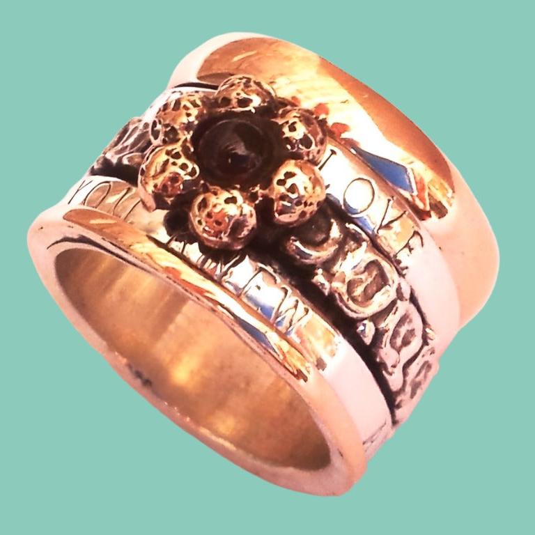 Bluenoemi Rings Personalized ring , love message ring for women, poesie ring, scripture ring