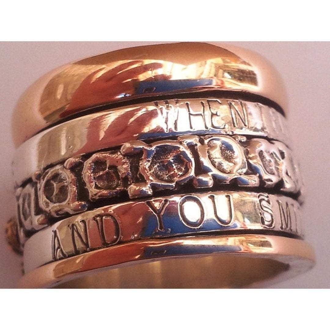 Bluenoemi Rings Personalized ring , love message ring for women, poesie ring, scripture ring