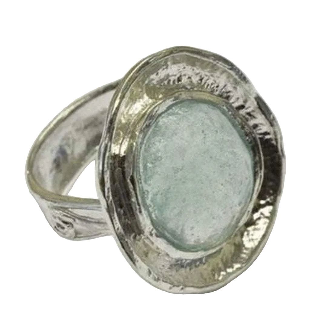 Bluenoemi Rings Roman glass ring Women's jewelry. Vintage design.