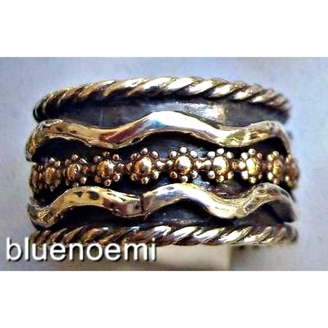 Bluenoemi Rings Spinner ring Silver gold MEDITATION Israeli ALL SIZES