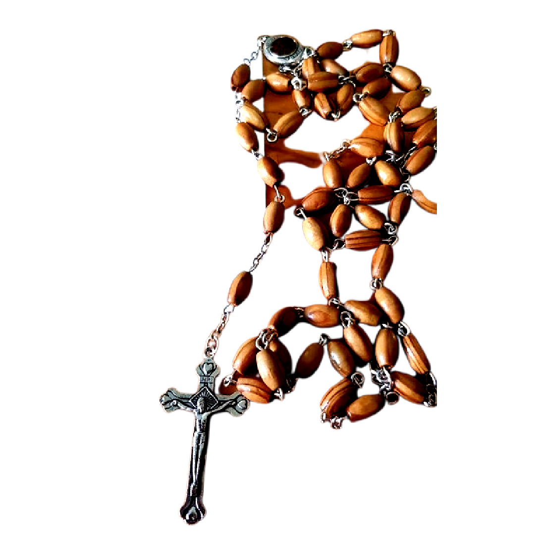 Rosary Olive Wood Beads - Bluenoemi