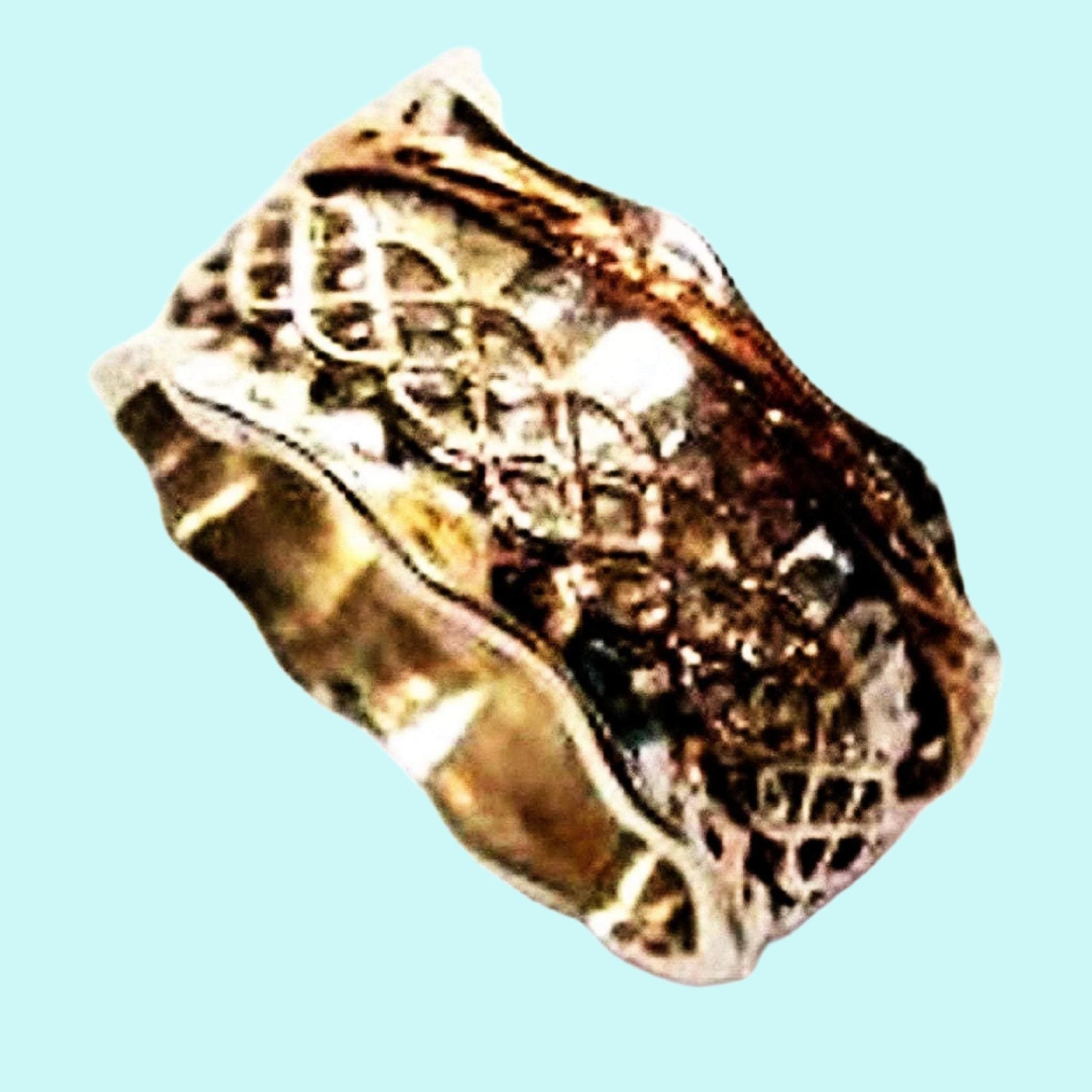 Bluenoemi Spinner Rings Spinner ring styerling silver 9 carat gold designer band unisex Bluenoemi / Silver / 6 Spinner ring sterling silver 9 ct gold spinning bands