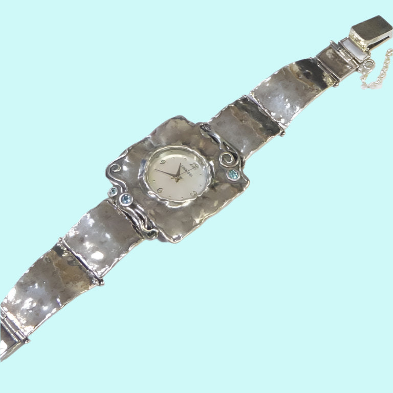 Bluenoemi Watches Sterling Silver Watch for Woman Handcrafted Watches Japanese Myota NEW