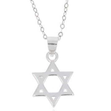Sterling silver Star of David necklace - Bluenoemi Jewelry Necklaces Bluenoemi Bluenoemi  israeli sterling silver jewellery jewelry handmade jewel