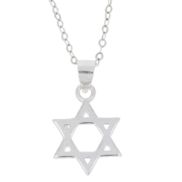 Sterling silver Star of David necklace handmade in Israel by Bluenoemi