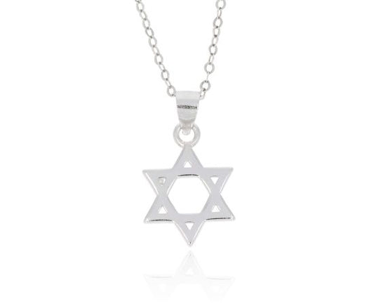 Sterling silver Star of David necklace - Bluenoemi Jewelry Necklaces Bluenoemi Bluenoemi  israeli sterling silver jewellery jewelry handmade jewel