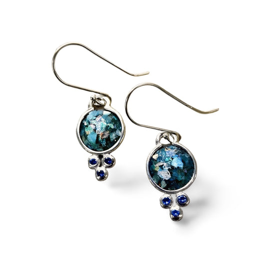 Roman Glass Earrings from Israel Bluenoemi Jewelry | Roman Glass Jewelry