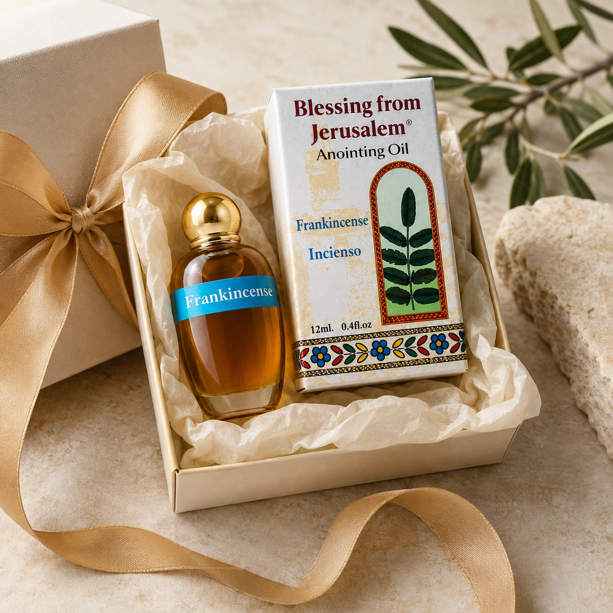Frankincense Anointing Oil from Israel | Holy Land Gift - Bluenoemi Jewelry Anointing Oil Bluenoemi Bluenoemi  israeli sterling silver jewellery jewelry handmade jewel