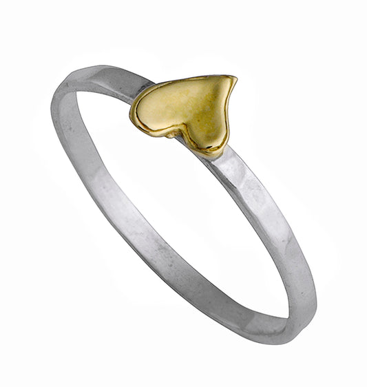 Silver Gold 9KT ring for woman Stacking rings |  Israeli jewelry