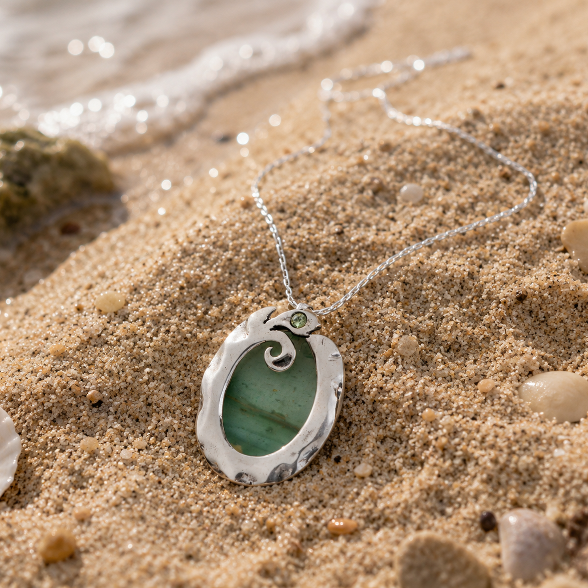 Roman glass necklace for woman | Loved jewelry for woman | Bluenoemi Jewelry - Bluenoemi Jewelry Necklaces Bluenoemi Bluenoemi  israeli sterling silver jewellery jewelry handmade jewel
