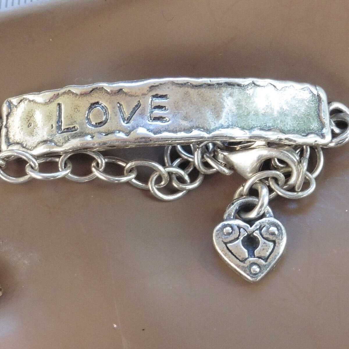 Sterling silver Bracelet for Woman. Engraved Love / Believe / Faith Bracelet. - Bluenoemi