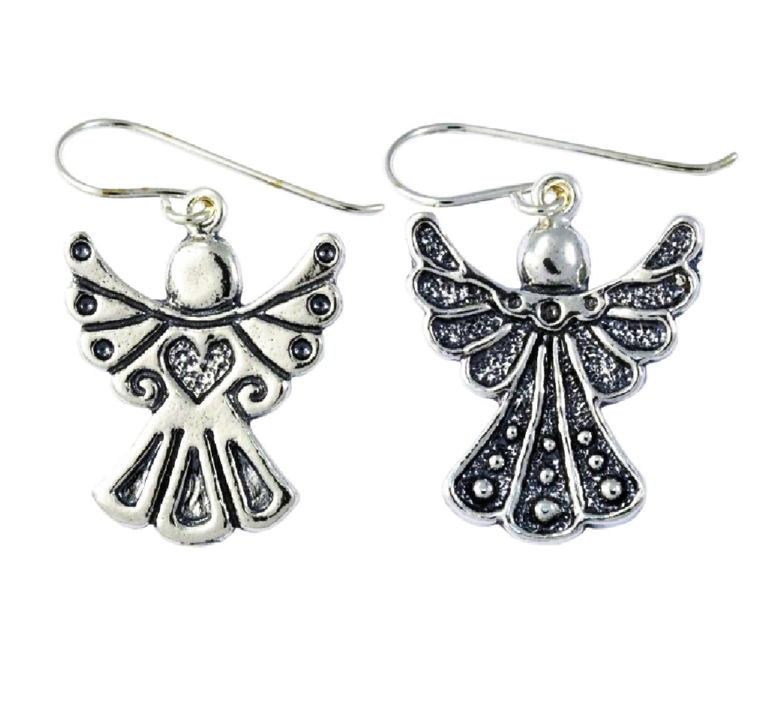 Bluenoemi Earrings silver Sterling Silver Earrings for Women. Angels Israeli Jewelry Earrings