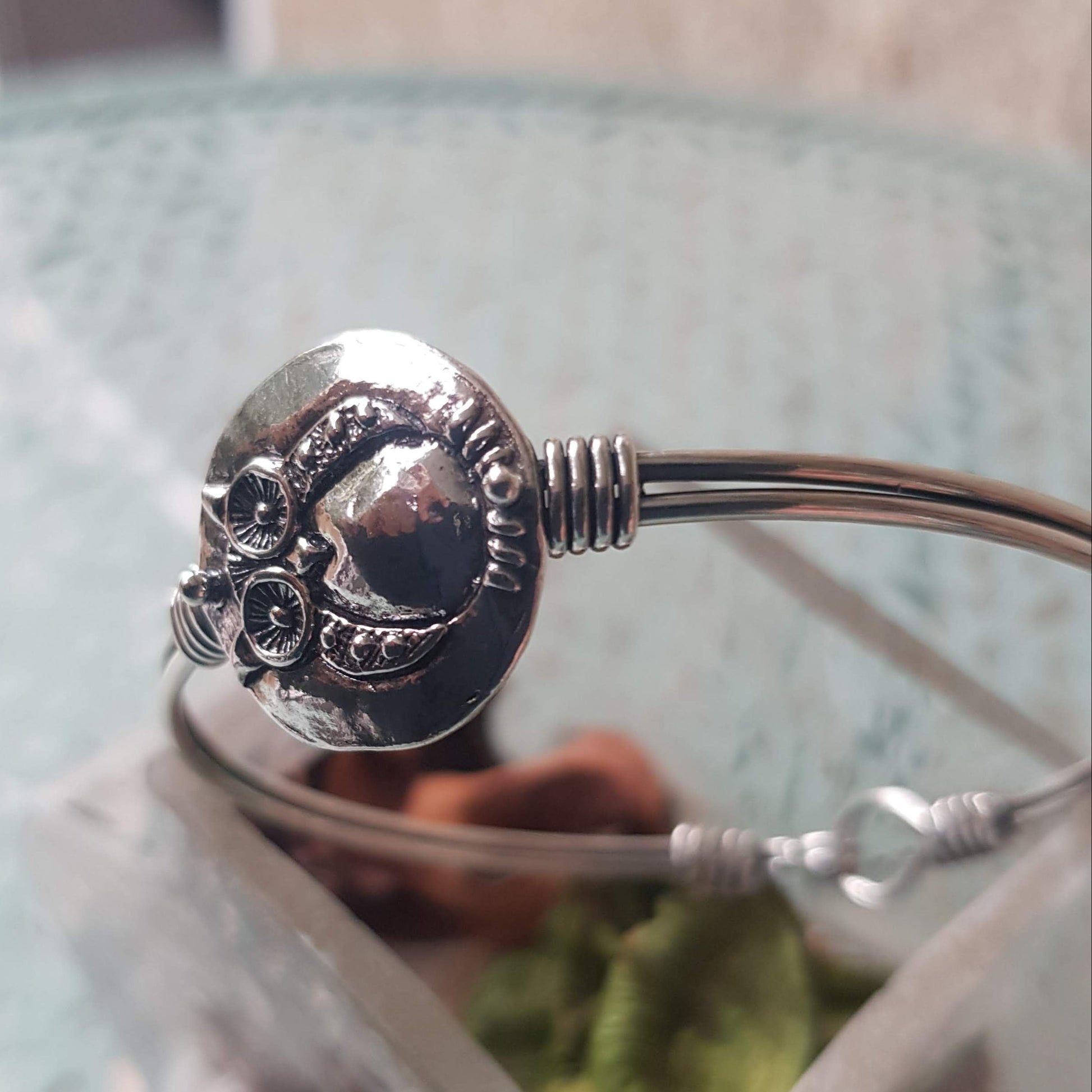 Bluenoemi Jewelry Bracelets silver Sterling silver bracelet for women, Owl Bracelet