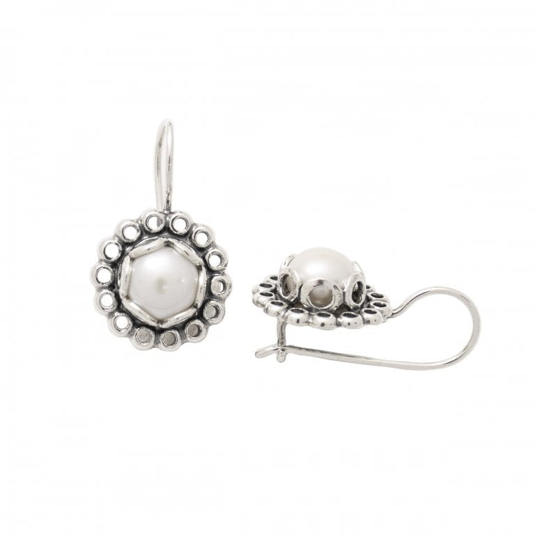 Bluenoemi Jewelry Earrings Bluenoemi Israeli jewelry silver earrings with Pearls