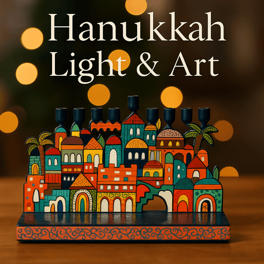 Bluenoemi Jewelry Home-Decor Bluenoemi Designer Hanukkah Candles Menorah Gift