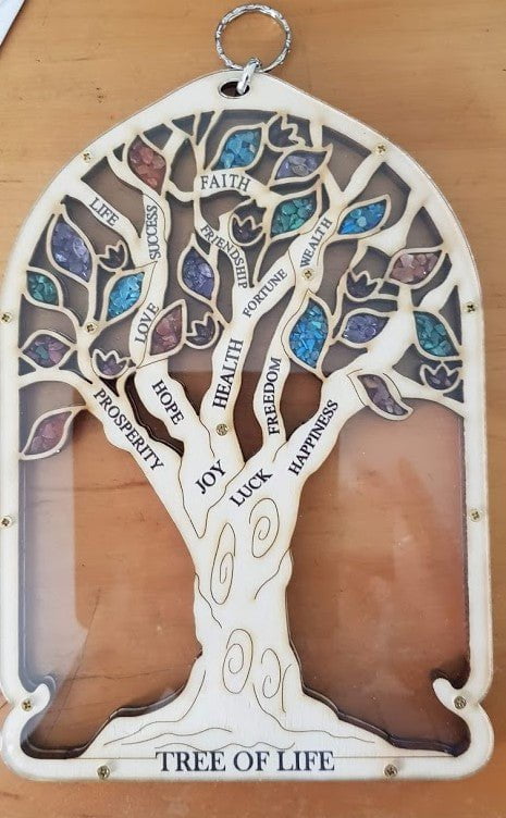 Bluenoemi Jewelry Home-Decor Bluenoemi Tree of Life Blessings for Home Wall Hanging Farmhouse Design