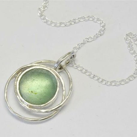 Roman glass necklace for woman