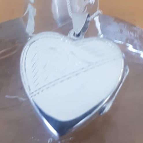 Sterling Silver Locket necklace Love heart. - Bluenoemi