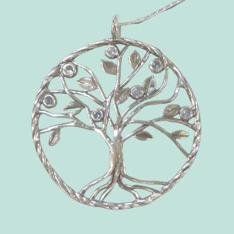 Bluenoemi Jewelry Necklaces Sterling silver necklace for woman from Israel. Tree of Life Necklace.