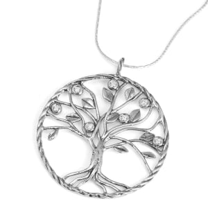 Bluenoemi Jewelry Necklaces Sterling silver necklace for woman from Israel. Tree of Life Necklace.