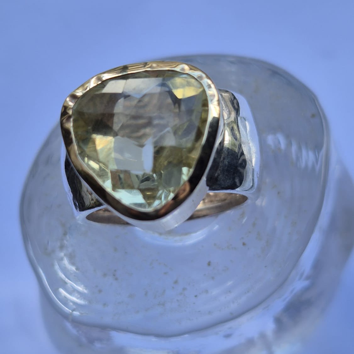 Bluenoemi Jewelry Silver and gold Heart ring