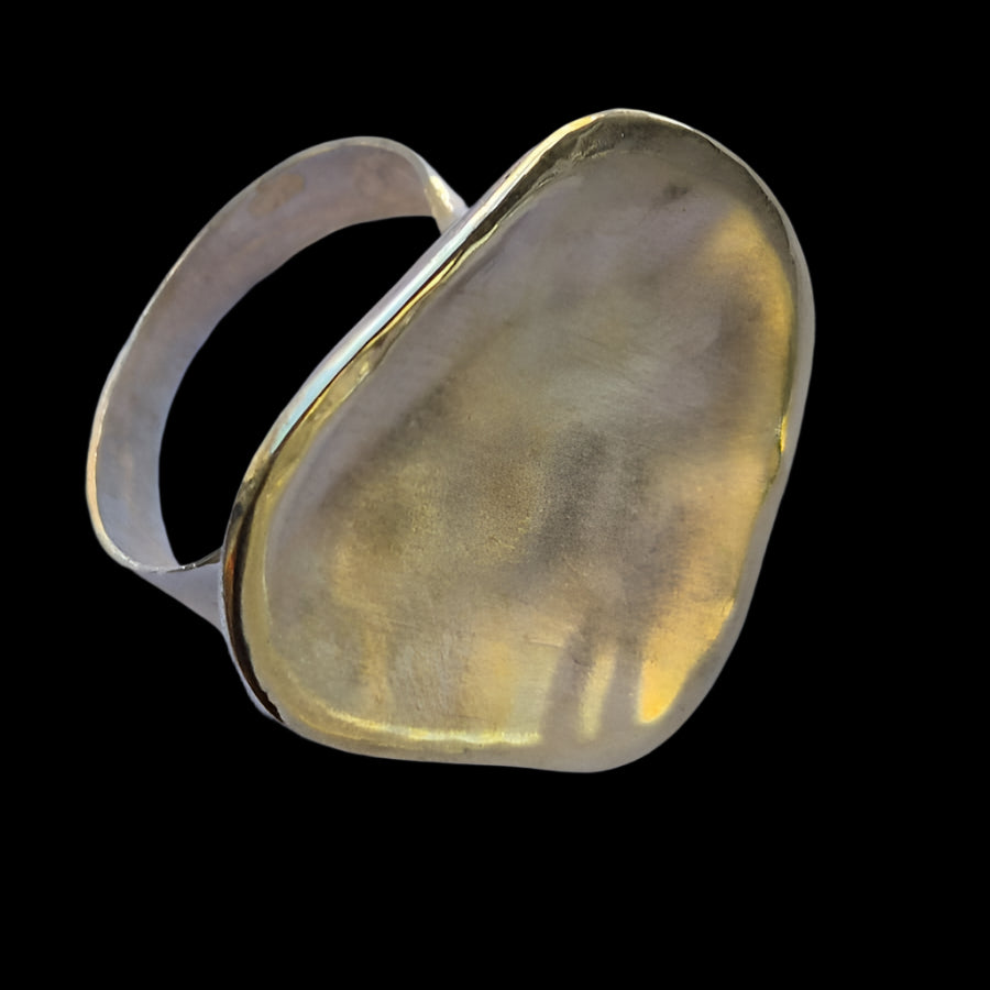 Bluenoemi Jewelry Silver and gold Heart ring (Copy)r331 (Copy) (Copy)